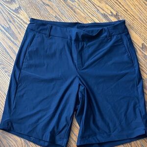 SPANX Women’s Dark Blue Flat Front Shorts